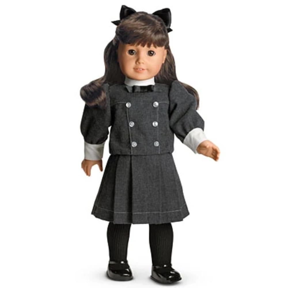 Samantha Parkington’s School/Buster Brown Dress with ribbon (American Girl)
